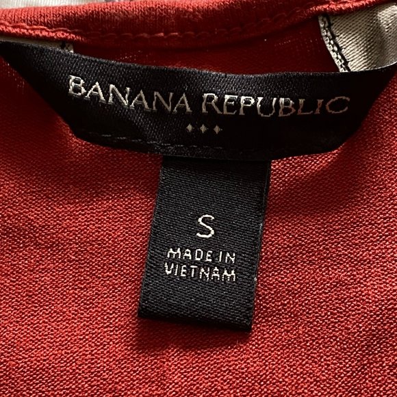 Banana Republic Cowl Neck Round Hem Top Burnt Orange Small - Picture 6 of 8